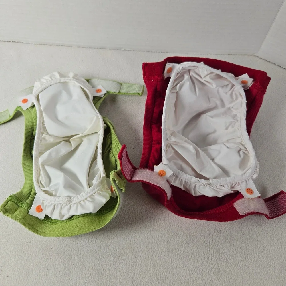 Gebo Baby Cloth Diaper Covers Reusable Small Christmas‎ Holiday Print 3 Pack